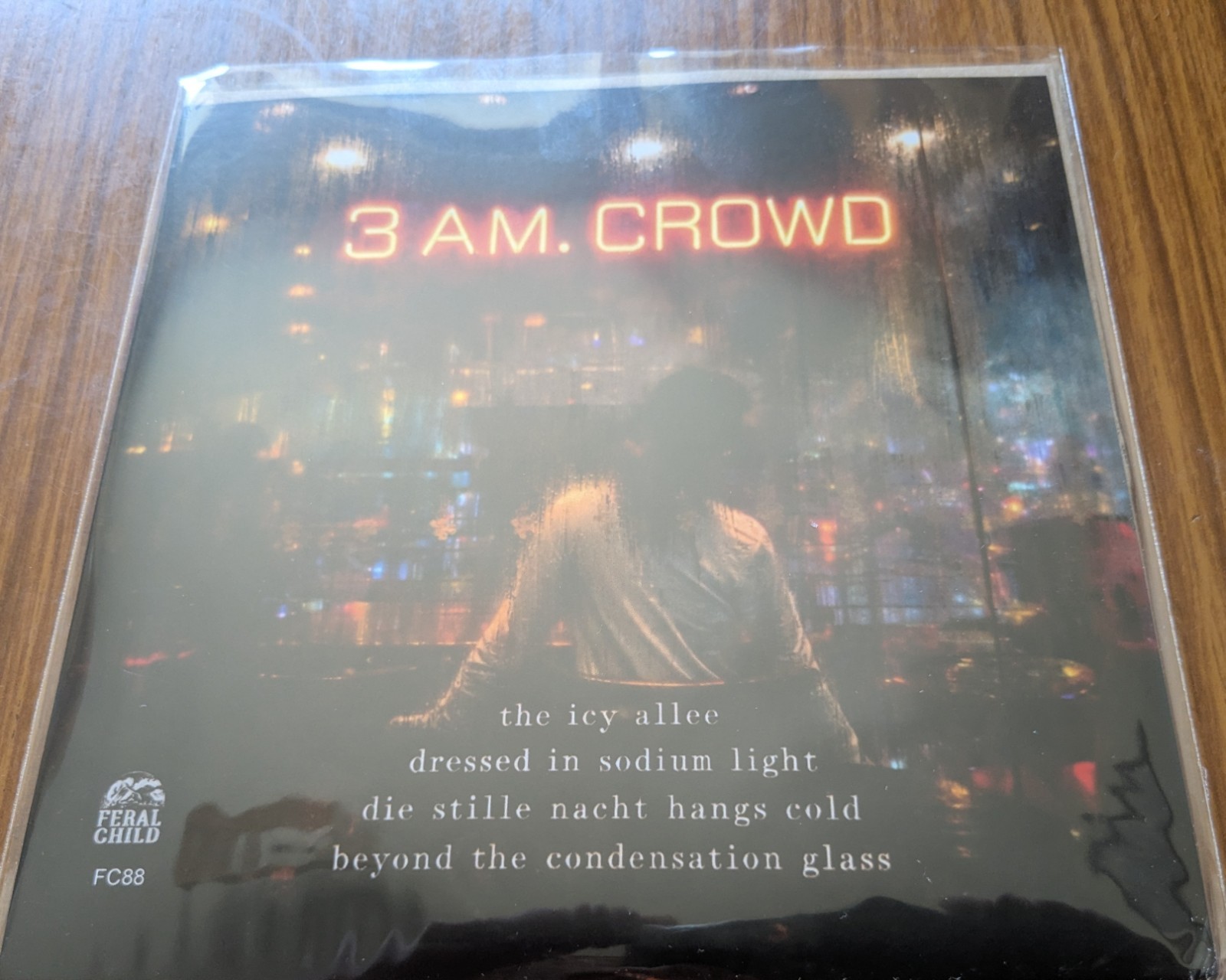 VORDERHAUS-TRICKSTER / 3 A.M. CROWD 7" CLEAR LATHE CUT 99 ONLY + INSERT NEW