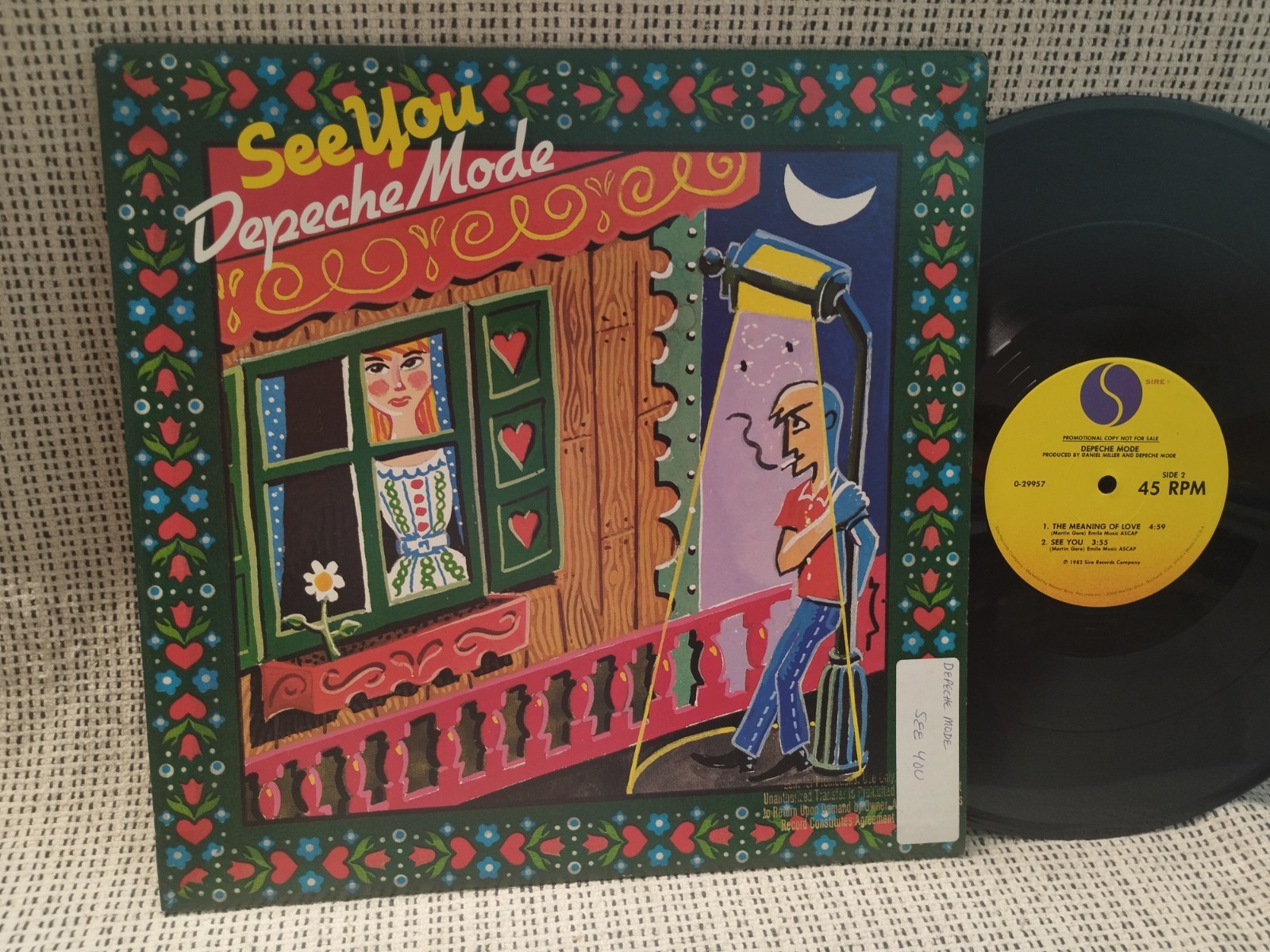 Depeche Mode , Rare PROMO Maxi 12", See You , USA 82 EX- 