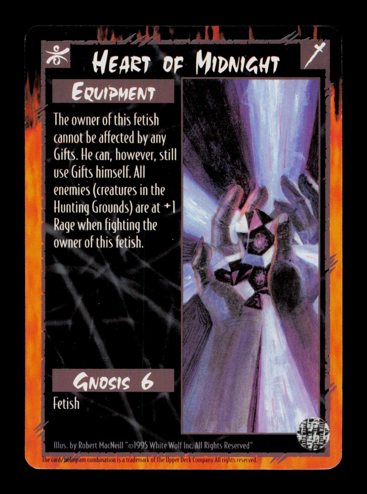 Heart Of Midnight Equipment 1995 Rage Sept  Trading Card TCG CCG