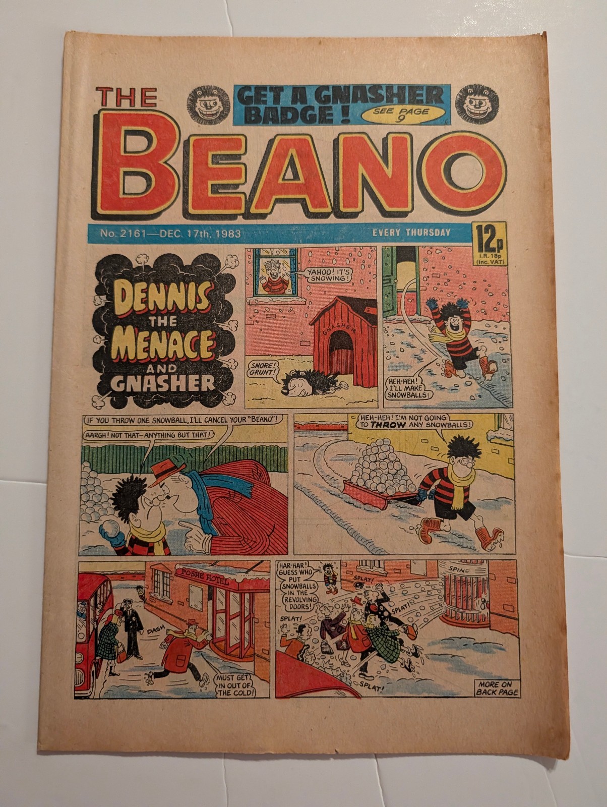 Beano Comic No 2161, December 17th 1983.