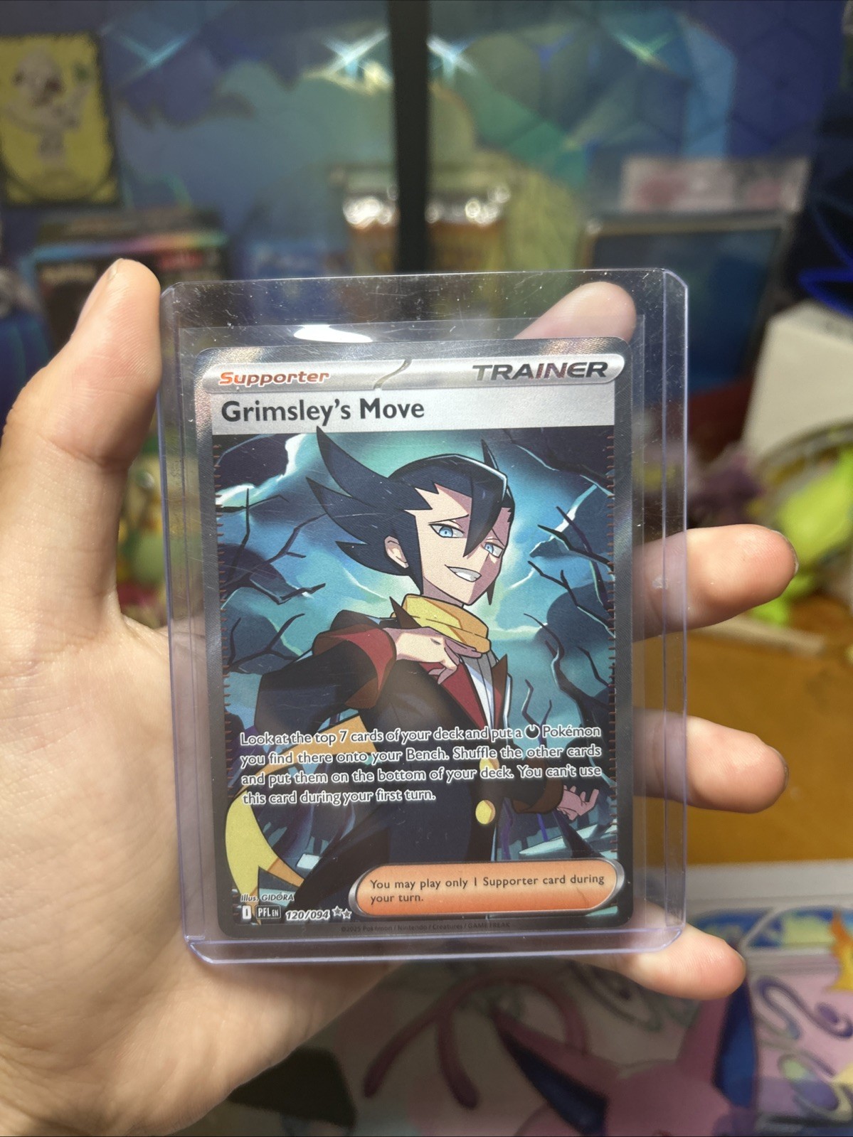 Grimsley's Move 120/094 Me02: Phantasmal Flames Holo come nuovo