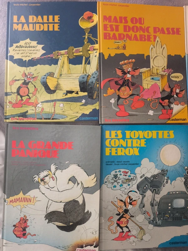 Lot 6 BD Casterman vintage - 5 Les Toyottes (Cauvin) + Lefranc (Jacques Martin)