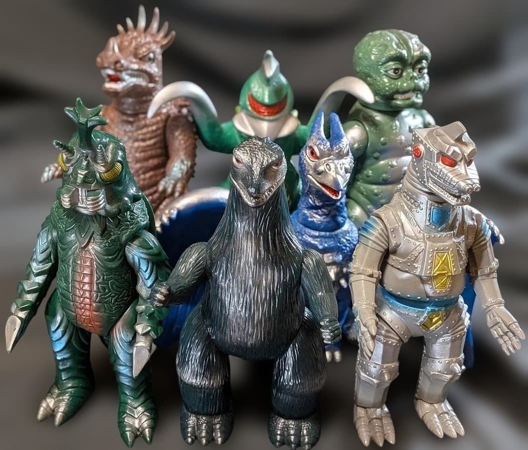 [Lotto 7 Personaggi] Bullmark Ristampa Godzilla Showa Champion Festival Kaiju Sofubi