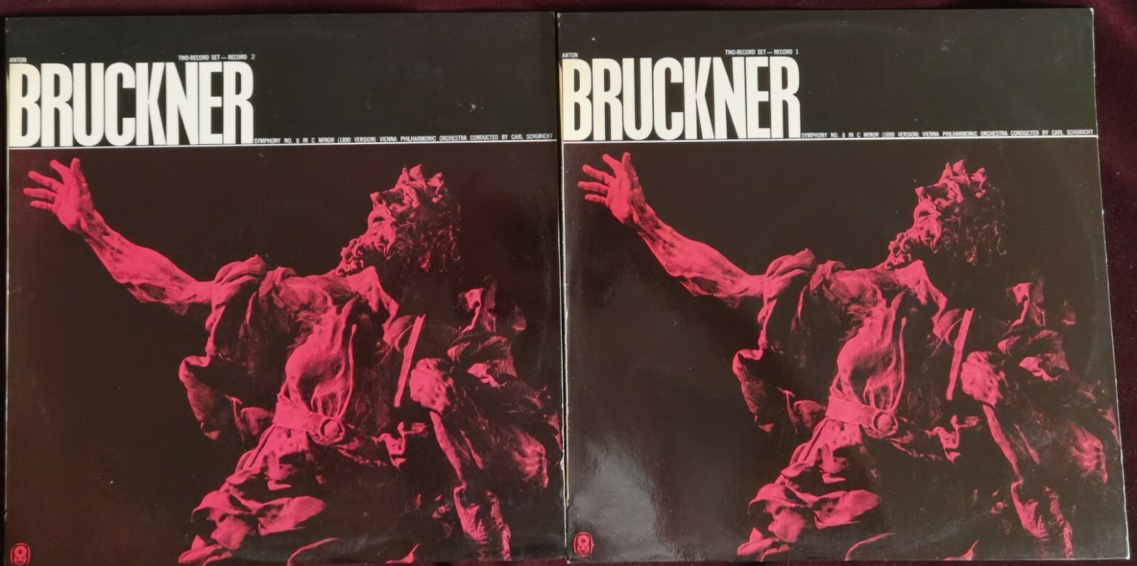 Schuricht Bruckner Symphony No. 8 2LP WRC Mono Australia T-4216/7(=ALP 2053/54)