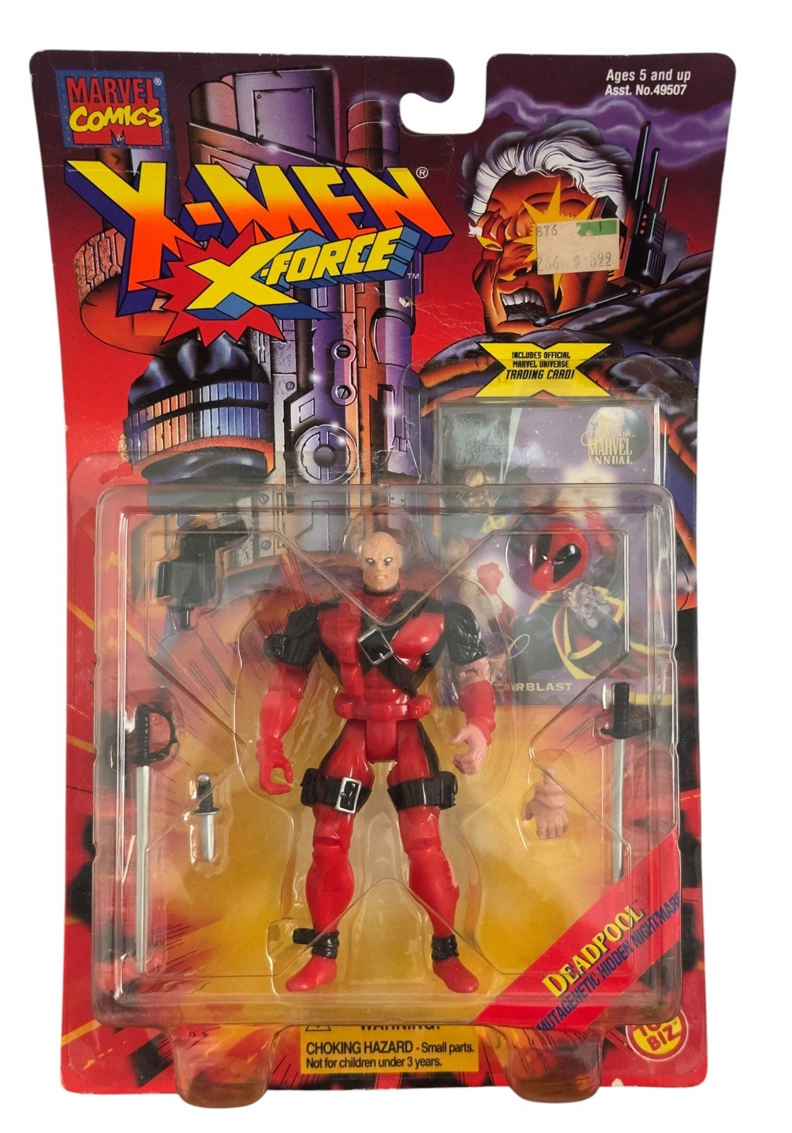 Deadpool Toy Biz 1995 X-Men X-Force Mutagenetic Hidden Nightmare Figure READ