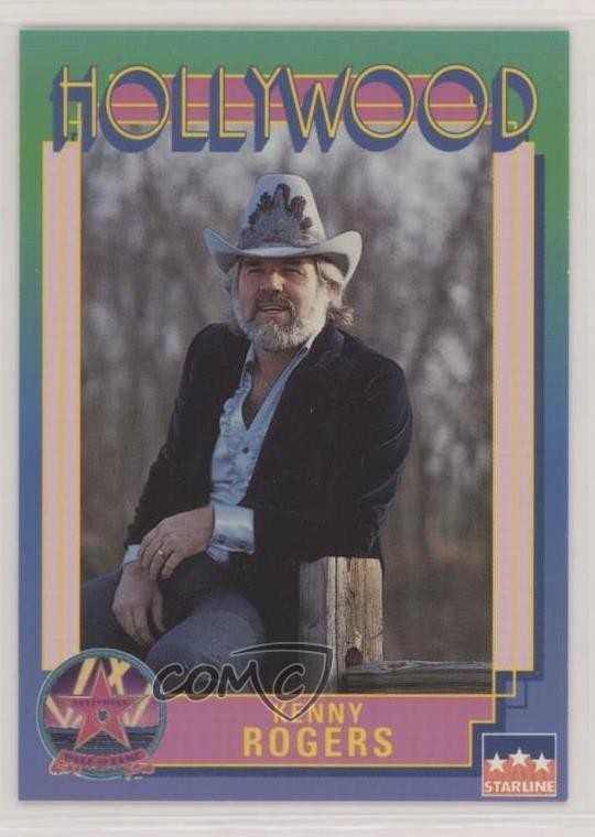 1991 Starline Hollywood Walk of Fame Kenny Rogers #23 4ye