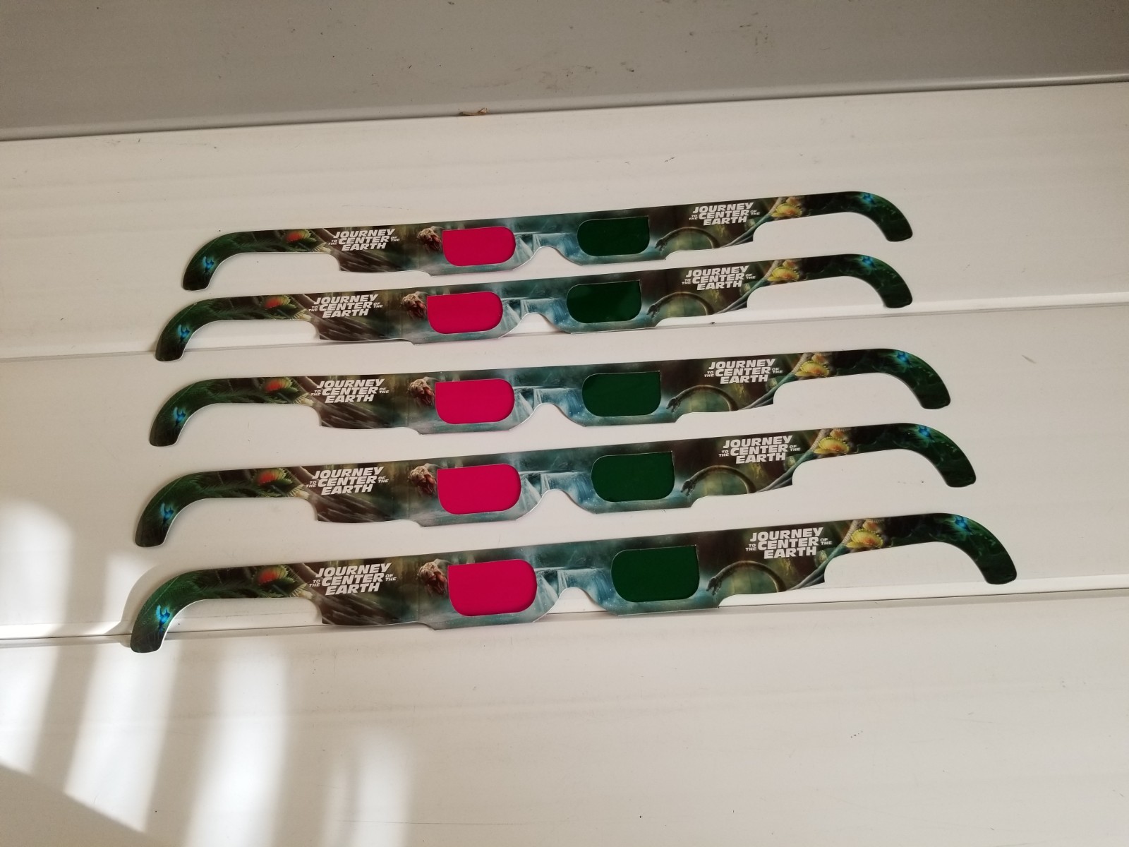 5 Pairs Of Journey To The Center Of The Earth 3D Glasses