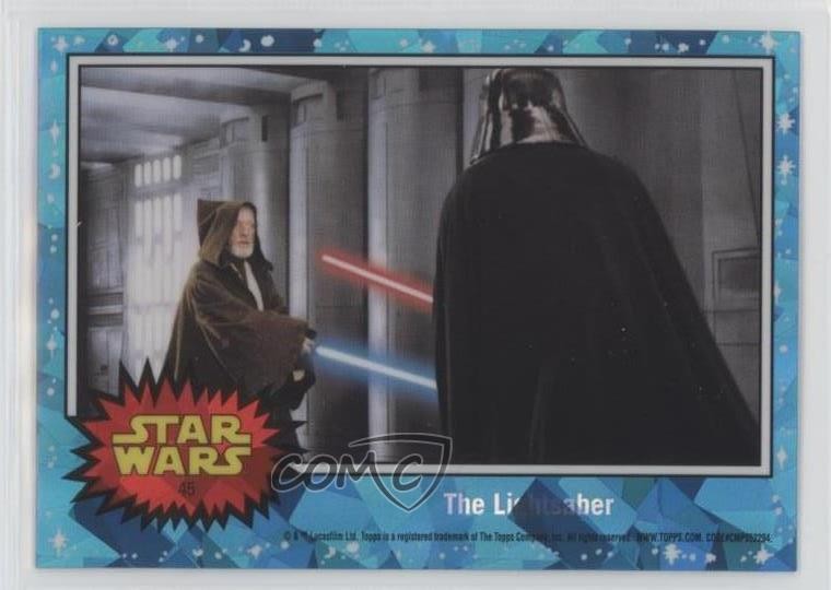 2022 Chrome Sapphire Star Wars Obi-Wan Kenobi Alec Guinness Darth Vader #45 0m4q