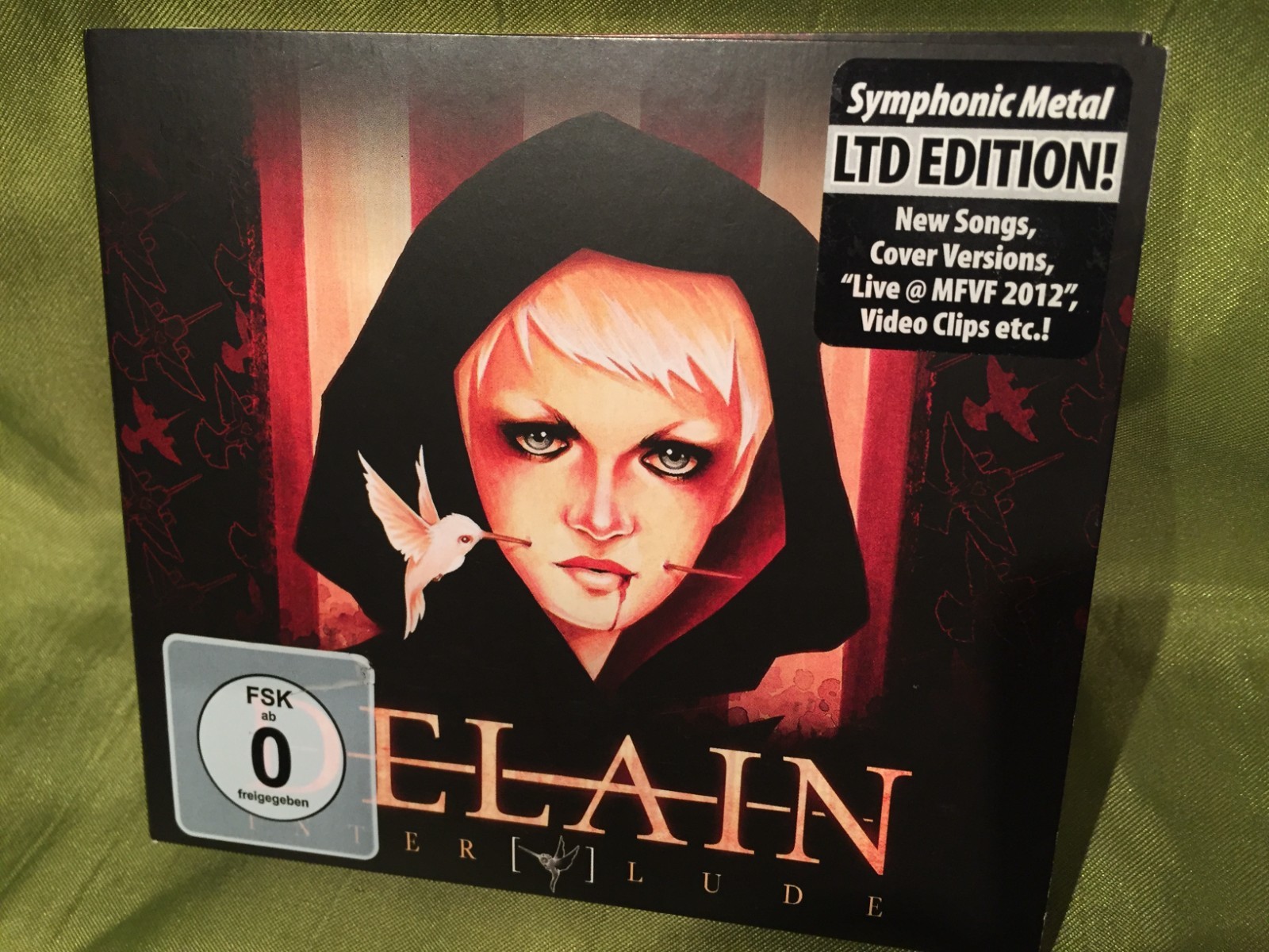 DELAIN - INTERLUDE - NAPALM [GERMANY] 2013 LIMITED EDITION CD/DVD MINT