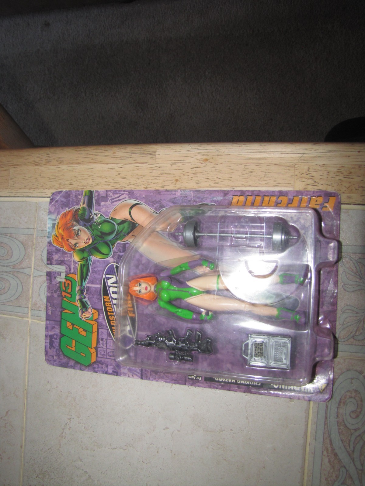 Modellino Fairchild 6 1/2" Wildstorm Gen 13 1998 nuovo e sigillato