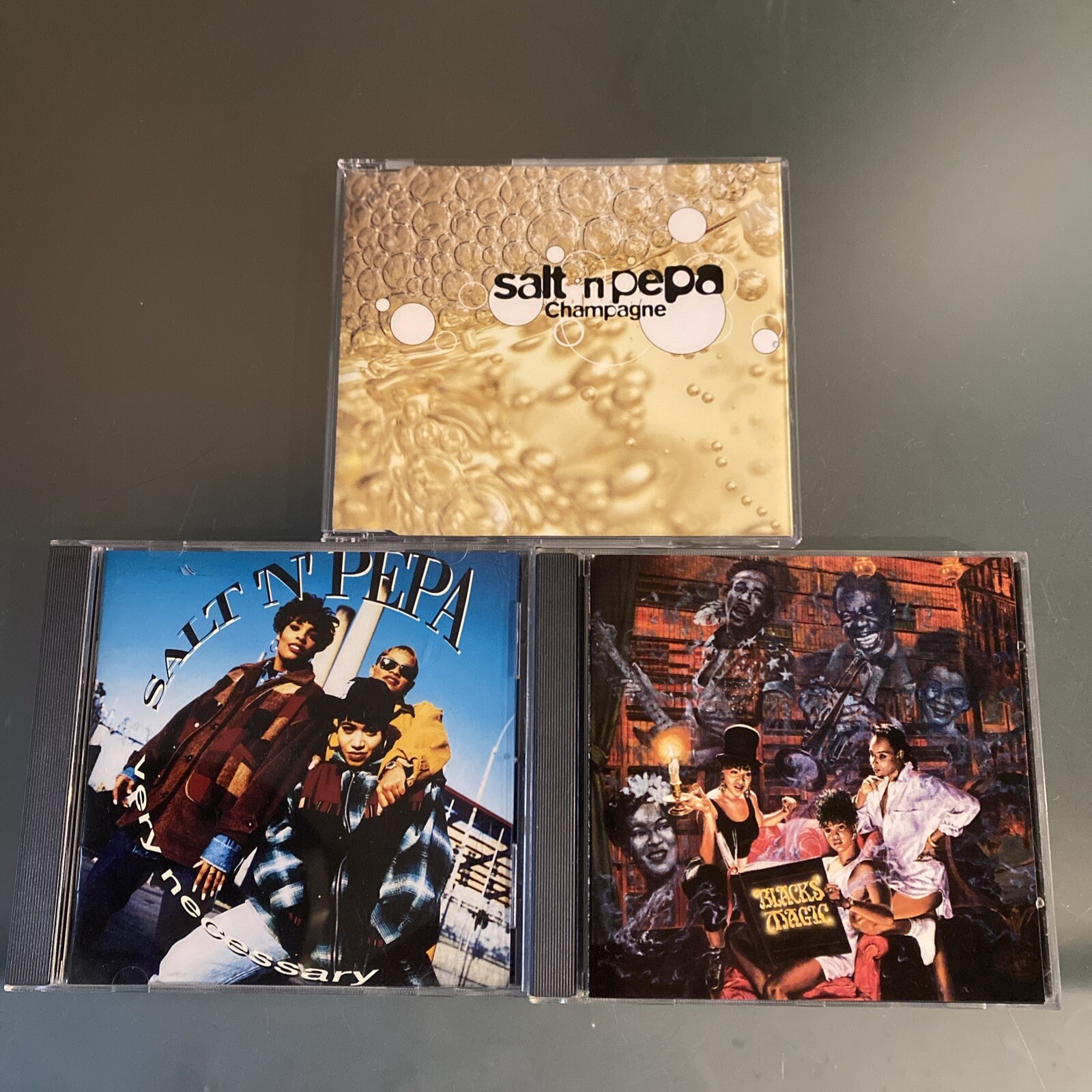 Salt-N-Pepa 3 💿LOT: IMPORT Champagne, Very Necessary & Blacks Magic VG+