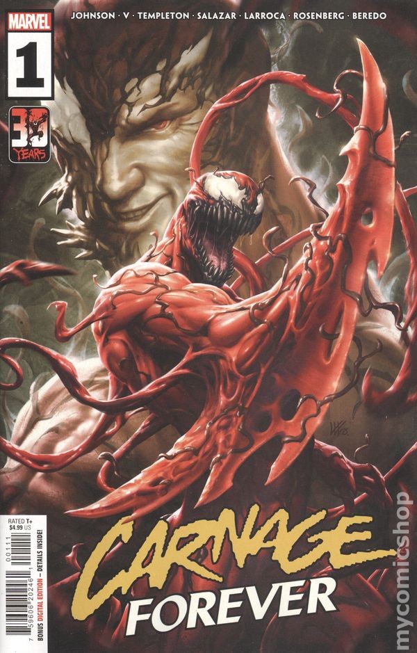 Carnage Forever 1A Lim VF 2022 immagine stock