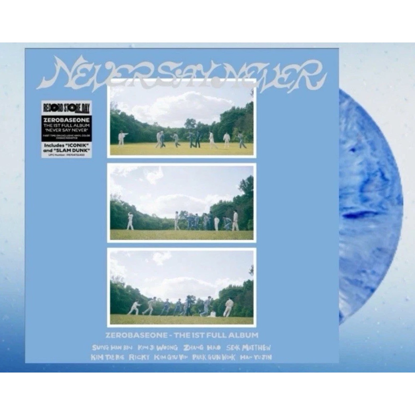 Zerobaseone Never Say Never Vinyl 12" Cookie Monster Blue LP RSD 2026