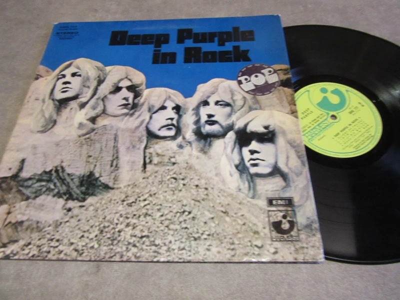 lp  vinyle  33 tours  deep  purple in rock  shvl 777
