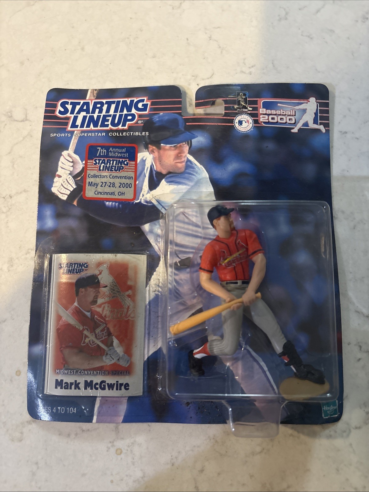 RARO! 2000 Mark McGwire Convention SLU Starting Lineup ROSSO parastinchi variante