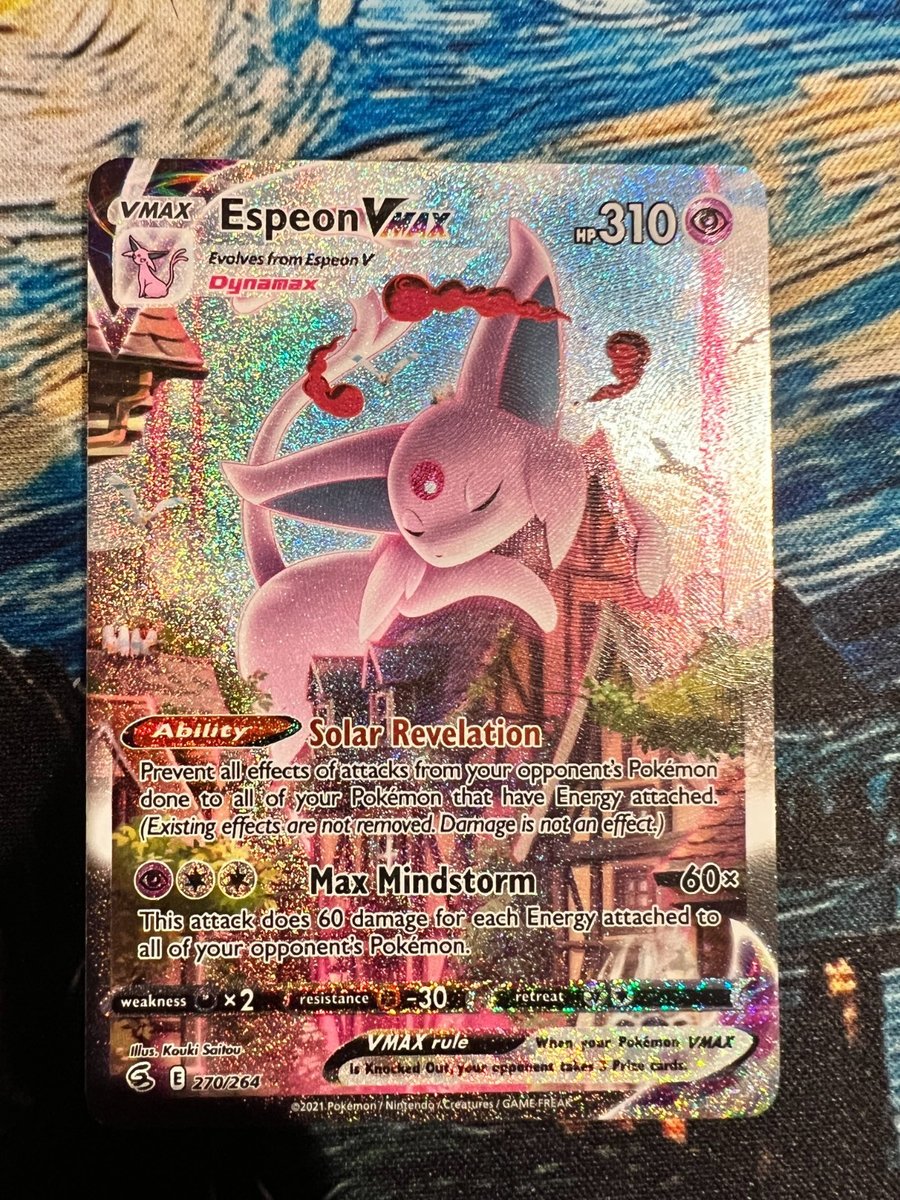 Espeon VMAX Alt Art #270/264, LP/Ottimo colpo di cuscino