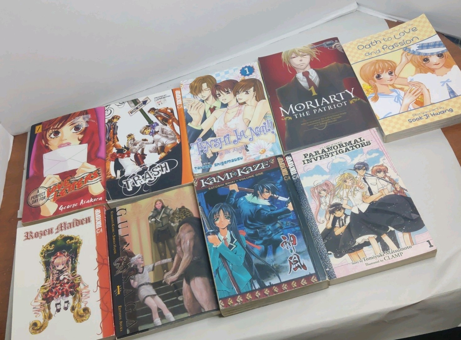 Manga casuale lotto di 9 primi volumi (varie serie, volume 1) inglese