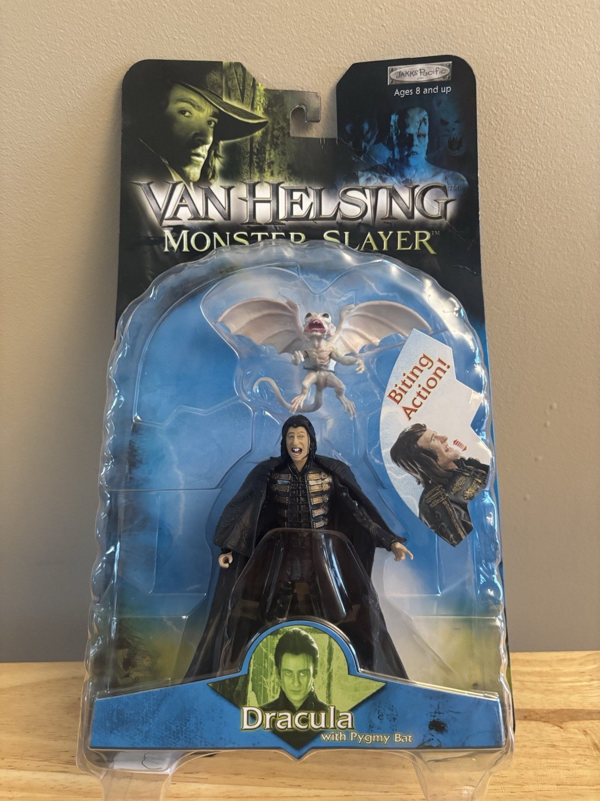 Modellino Dracula Jakks Van Helsing Monster Slayer 2004 con pipistrello pigmeo nuovo RARO
