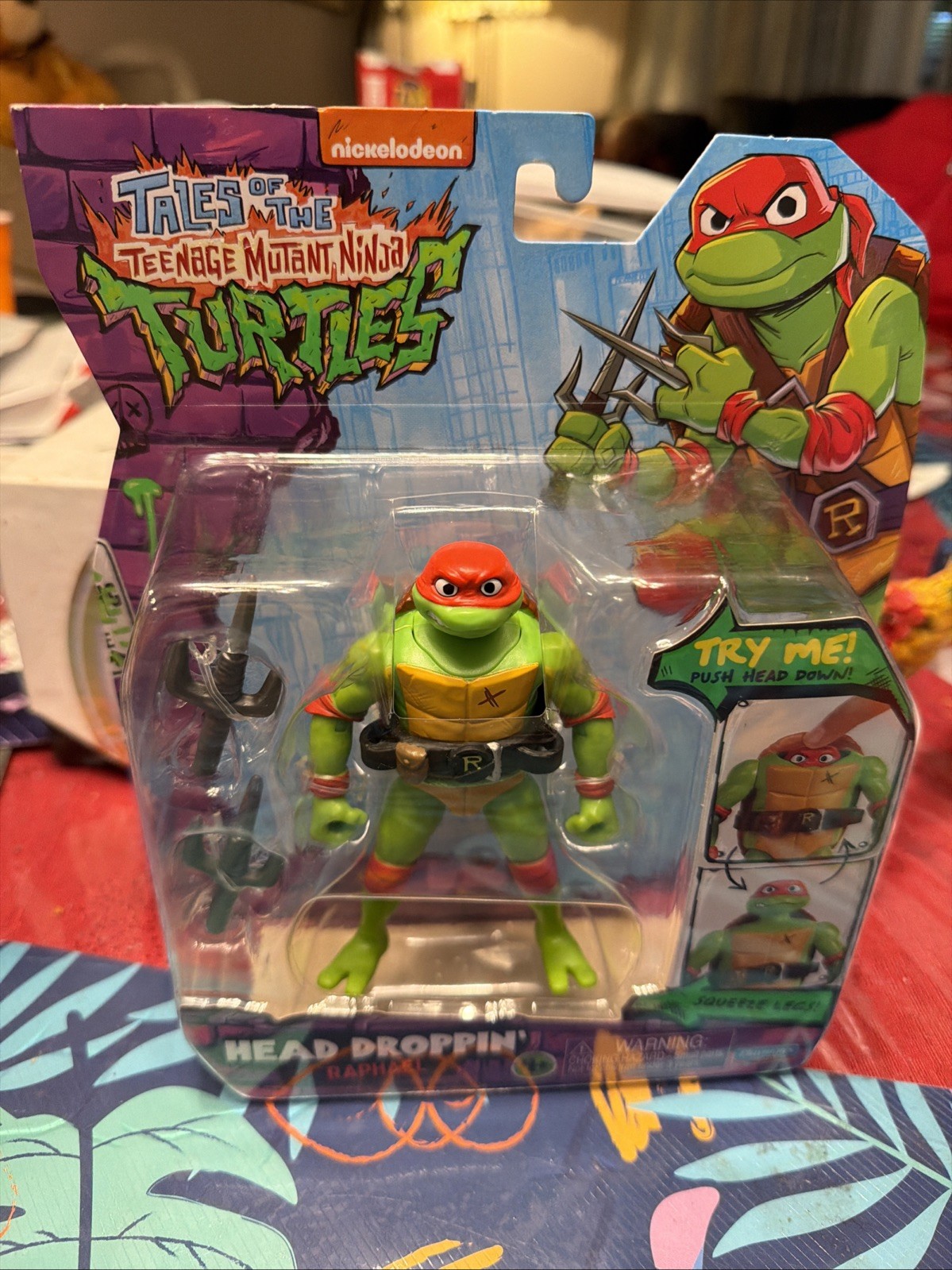 Playmates Toys Modellino Raphael Teenage Mutant Ninja Turtles Head Droppin'