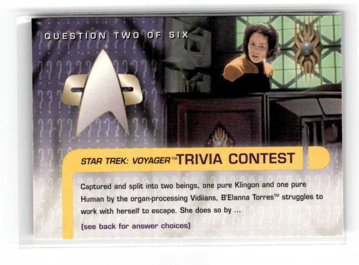 Scheda Skybox Star Trek Voyager 1995