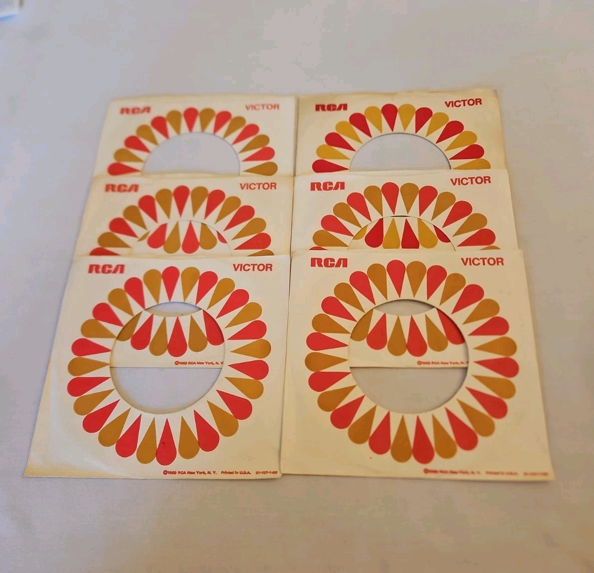 45 RPM 7" RECORD SLEEVES CO. SLEEVE 6 PACK SEE PHOTO RCA/Victor Records (SLV420)