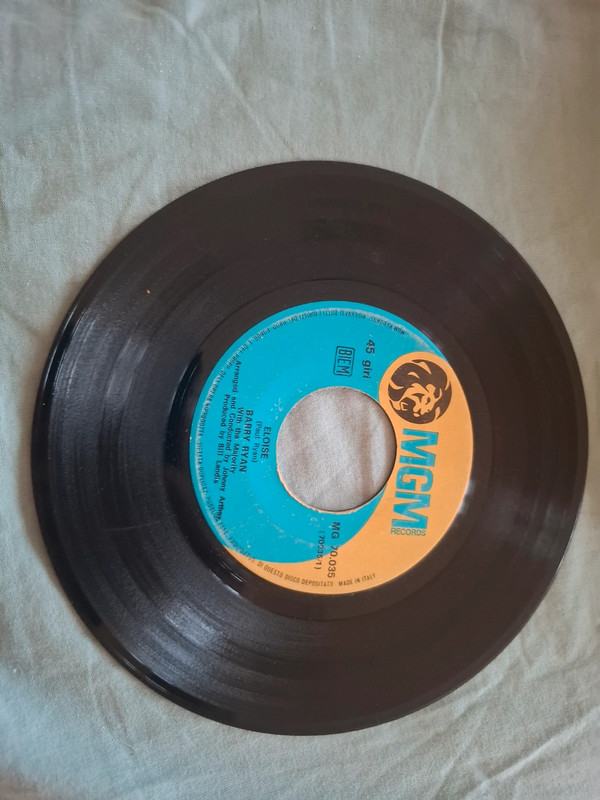 Barry Ryan – Eloise / Goodbye – 45 giri MGM Records vintage Made in Italy