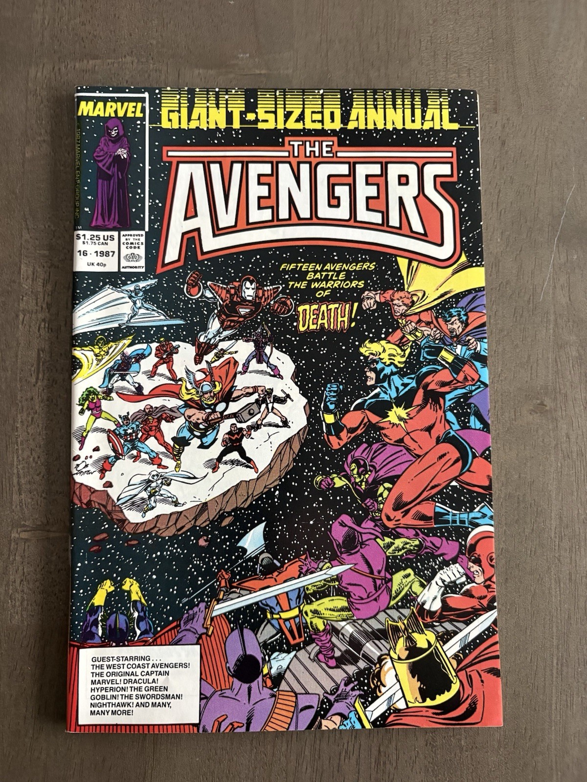 The Avengers Annual #16  (Marvel Comics 1987) High Grade!  9.4 Near Mint!
