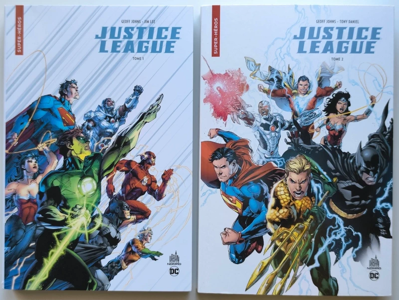 Justice League Tome 1 & 2 Geoff Johns Jim Lee DC Comics Urban Nomad