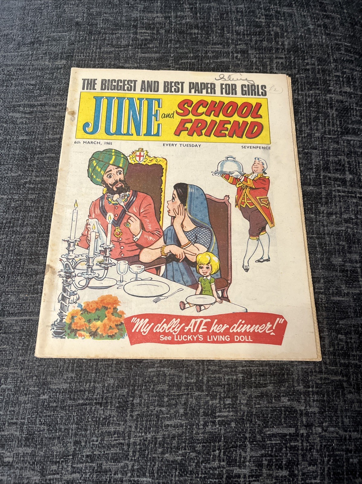 June and School Friend Comic - 6 March 1965 - Val Doonican