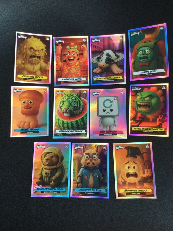 Lot de 40 cartes panini italien brainrot