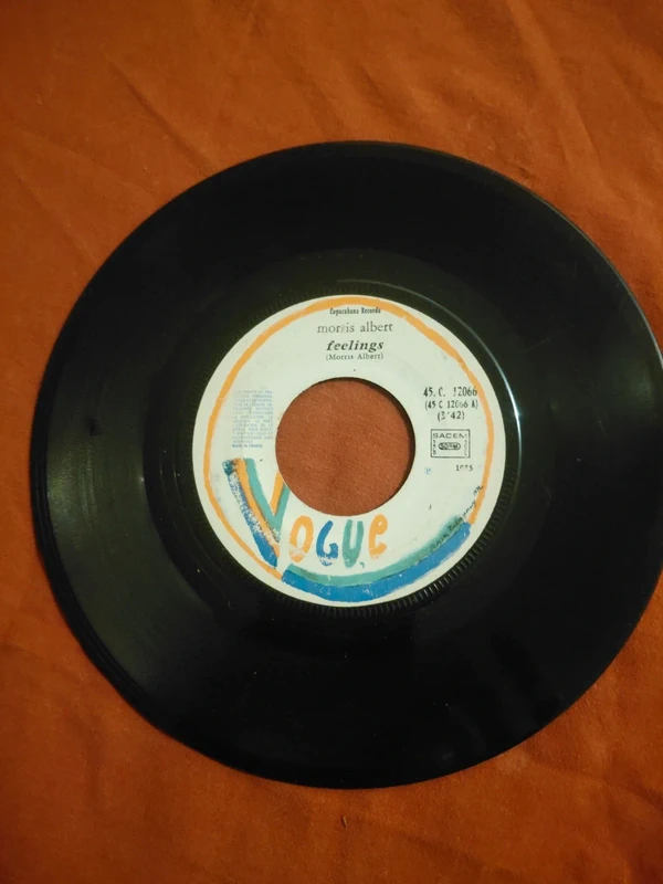 morris albert feelings 1975 vinyl 45 tours vogue Franse persing pop ballad