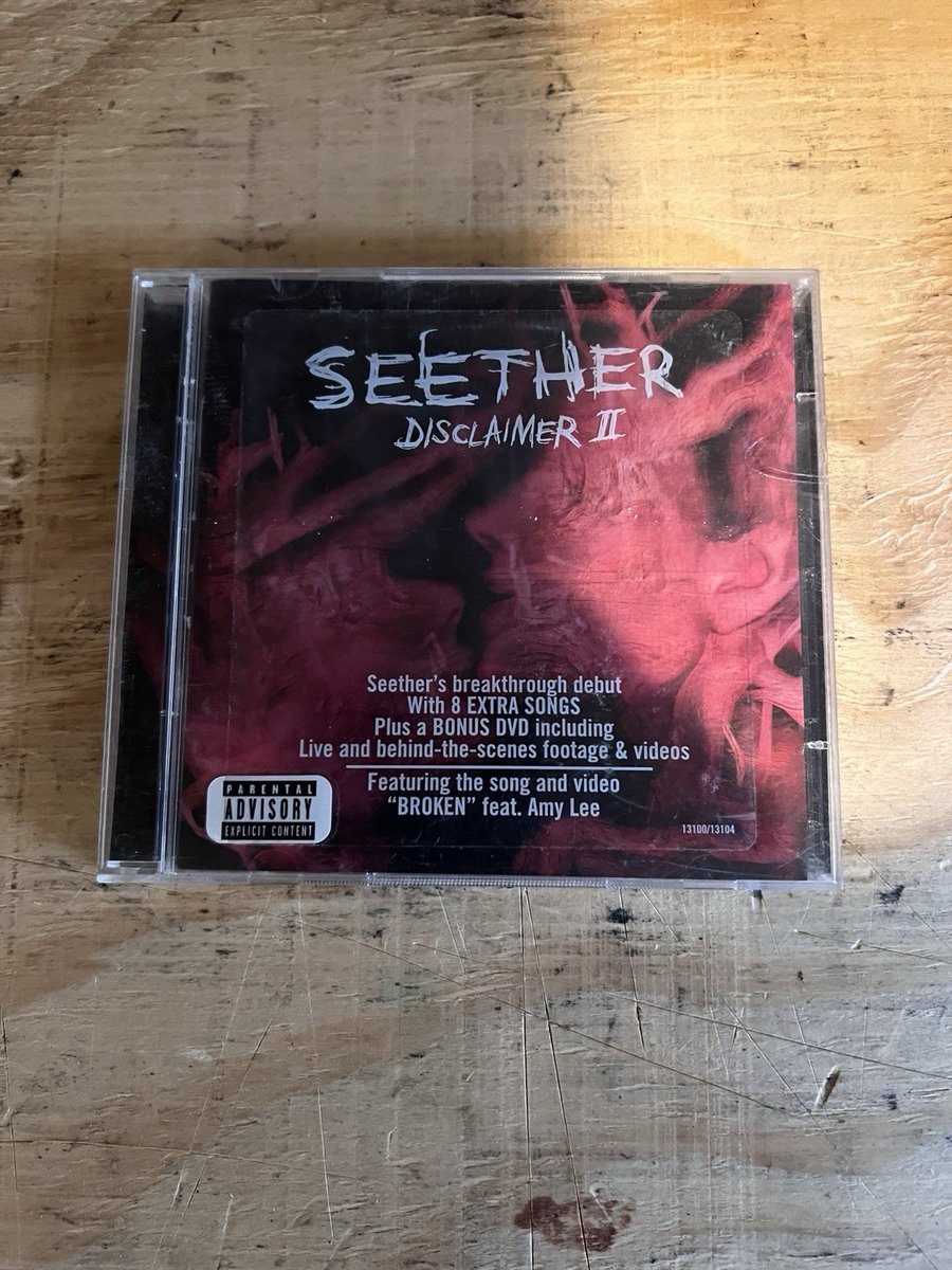 SEETHER Disclaimer II 2 CD 2004 20 Track Bonus DVD Broken w/ Amy Lee Post-Grunge