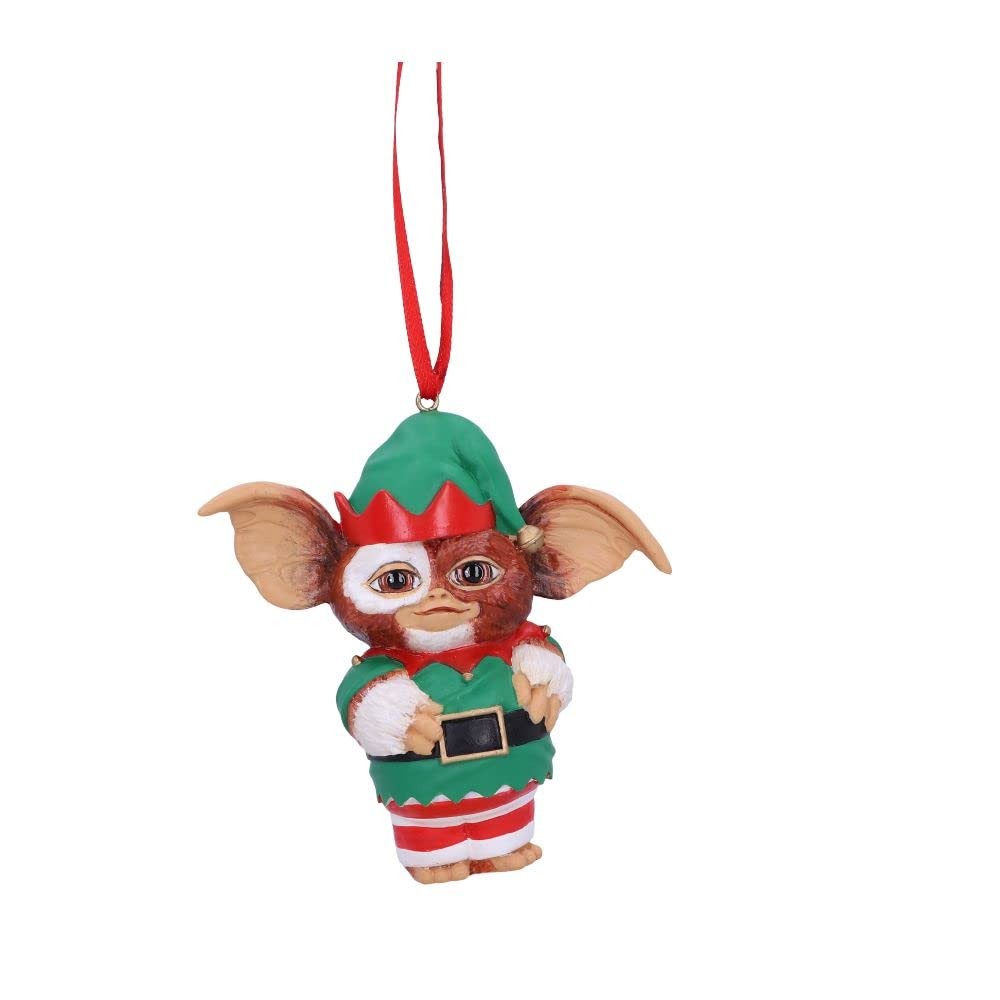 Nemesis Now Officially Licensed Gremlins Gizmo Elf Hanging Ornament, Green, 9.5c