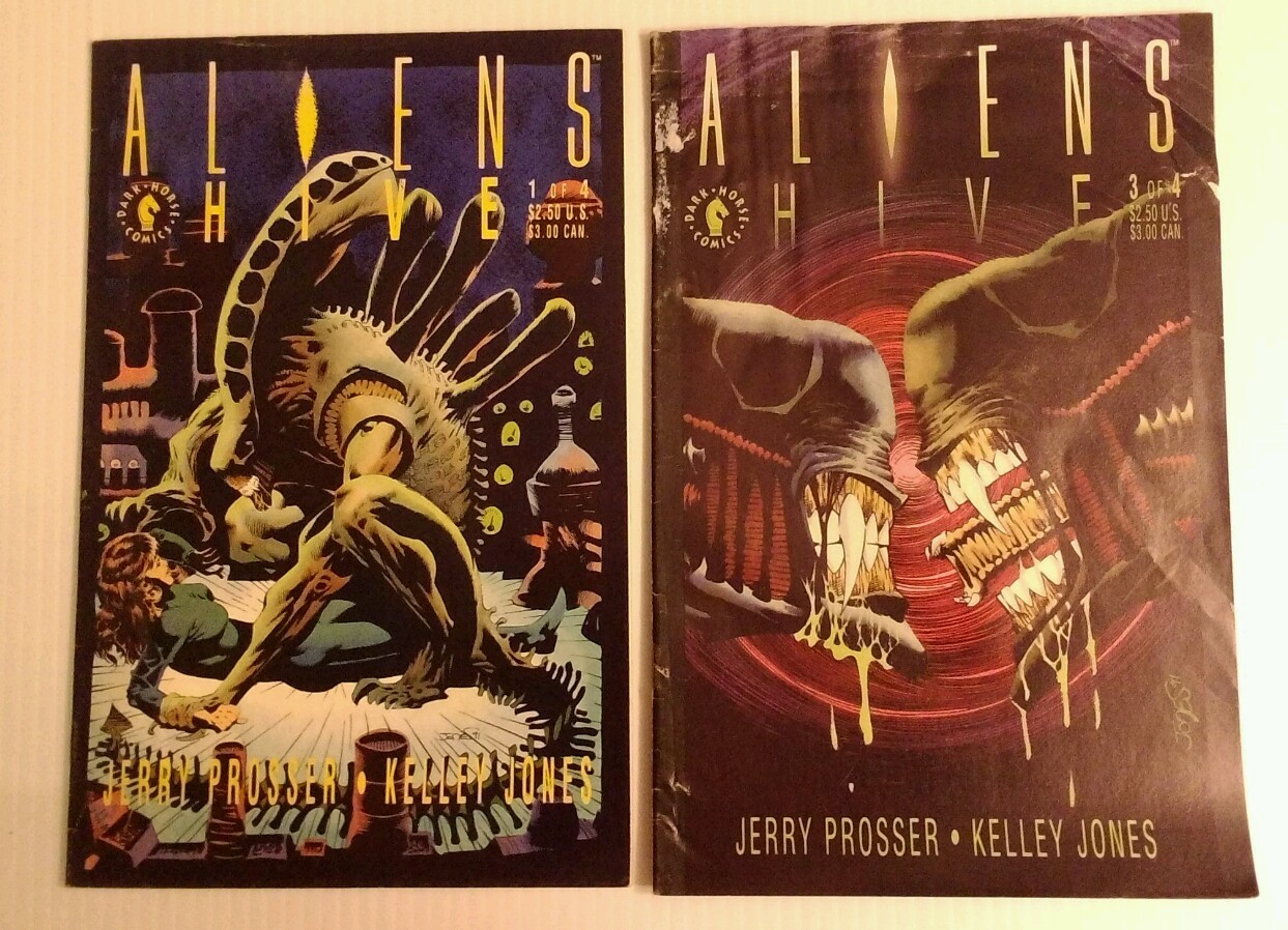 ALIENS: HIVE #1 & 3 FN- DARK HORSE COMICS KELLY JONES 1992