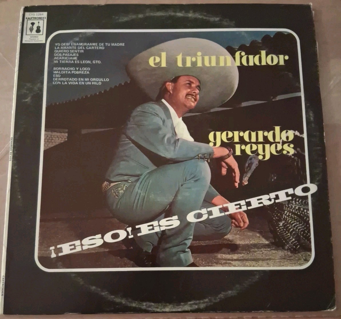 Gerardo Reyes El Triunfador Vinyl Record LP NM 1972 CYS1264 