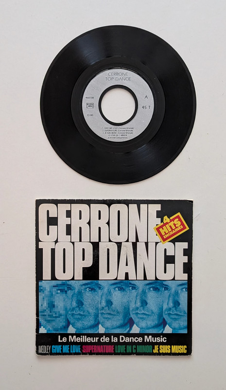 Cerrone - Top Dance Medley - Disque vinyle 45 tours