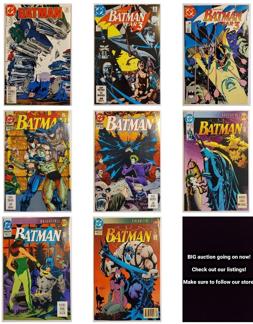 LOTTO FUMETTI BATMAN 8 NUMERI 425 436 1° TIM DRAKE 438 489 RARI 2° STAMPA ALTRO