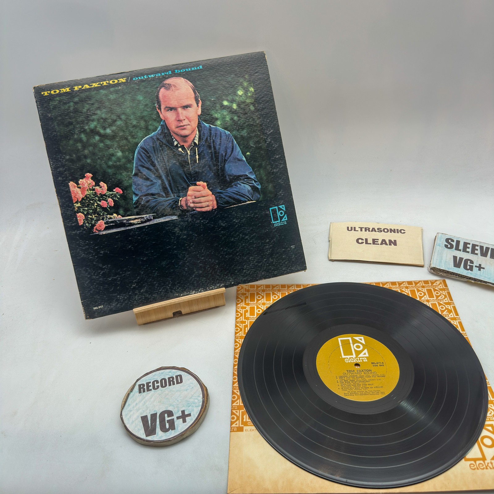 Tom Paxton- Outward Bound VG+/VG+ Ultrasonic Clean 1966