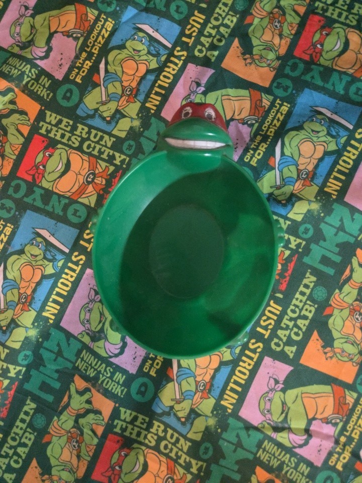 Teenage Mutant Ninja Turtles Vintage Raphael Cereal Bowl 1990 Original