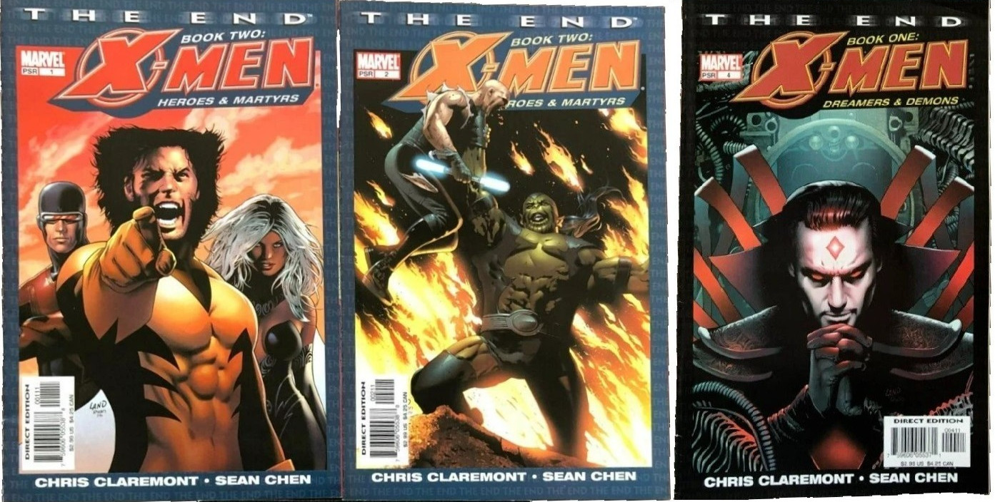 Lotto 3 fumetti Marvel X-MEN The End Bundle Vol. 1 #1 Vol. 2 #1 e #2 usati