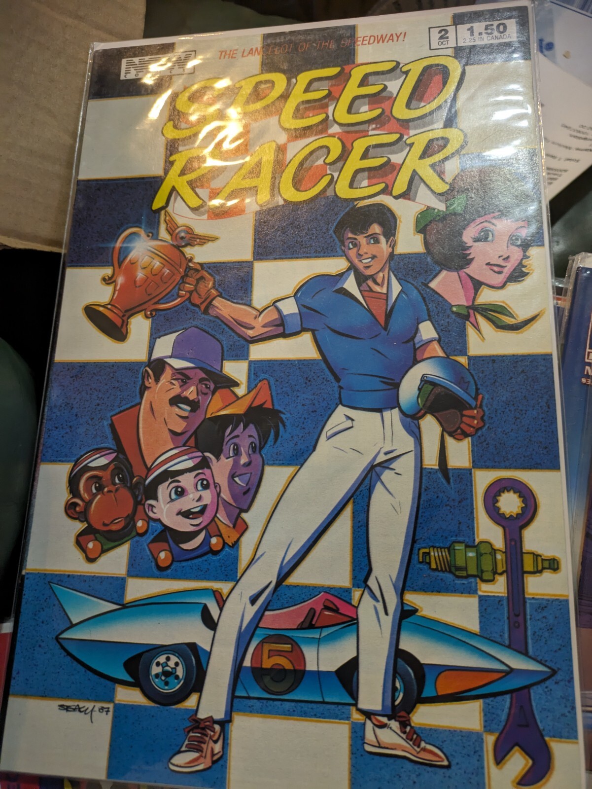 Speed Racer #2B VF 1987 immagine stock