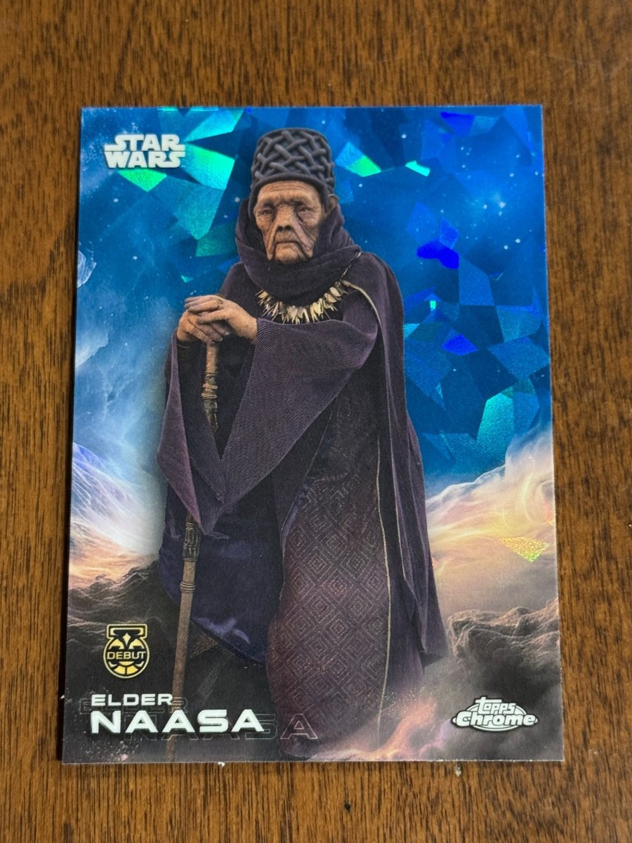 2025 Topps Chrome Star Wars Sapphire Elder Naasa #37