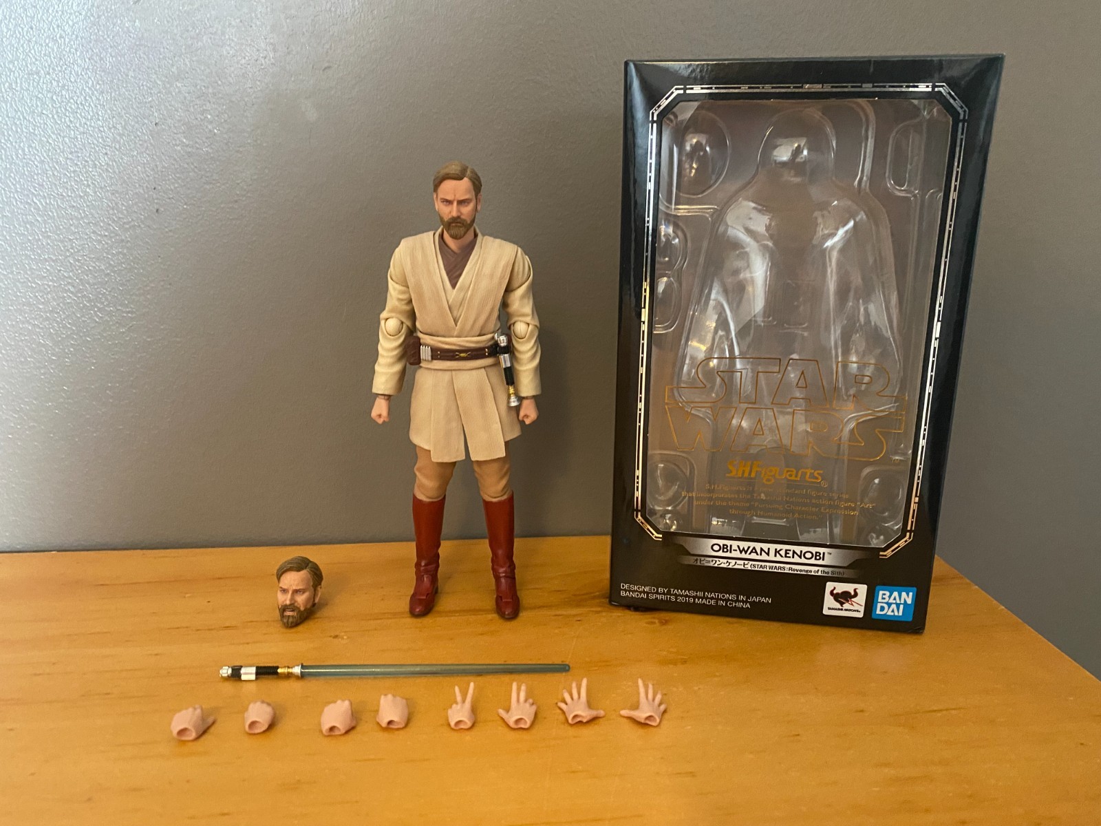 S.H. Figuarts Star Wars Obi-Wan Kenobi Revenge of the Sith 1st Release Complete