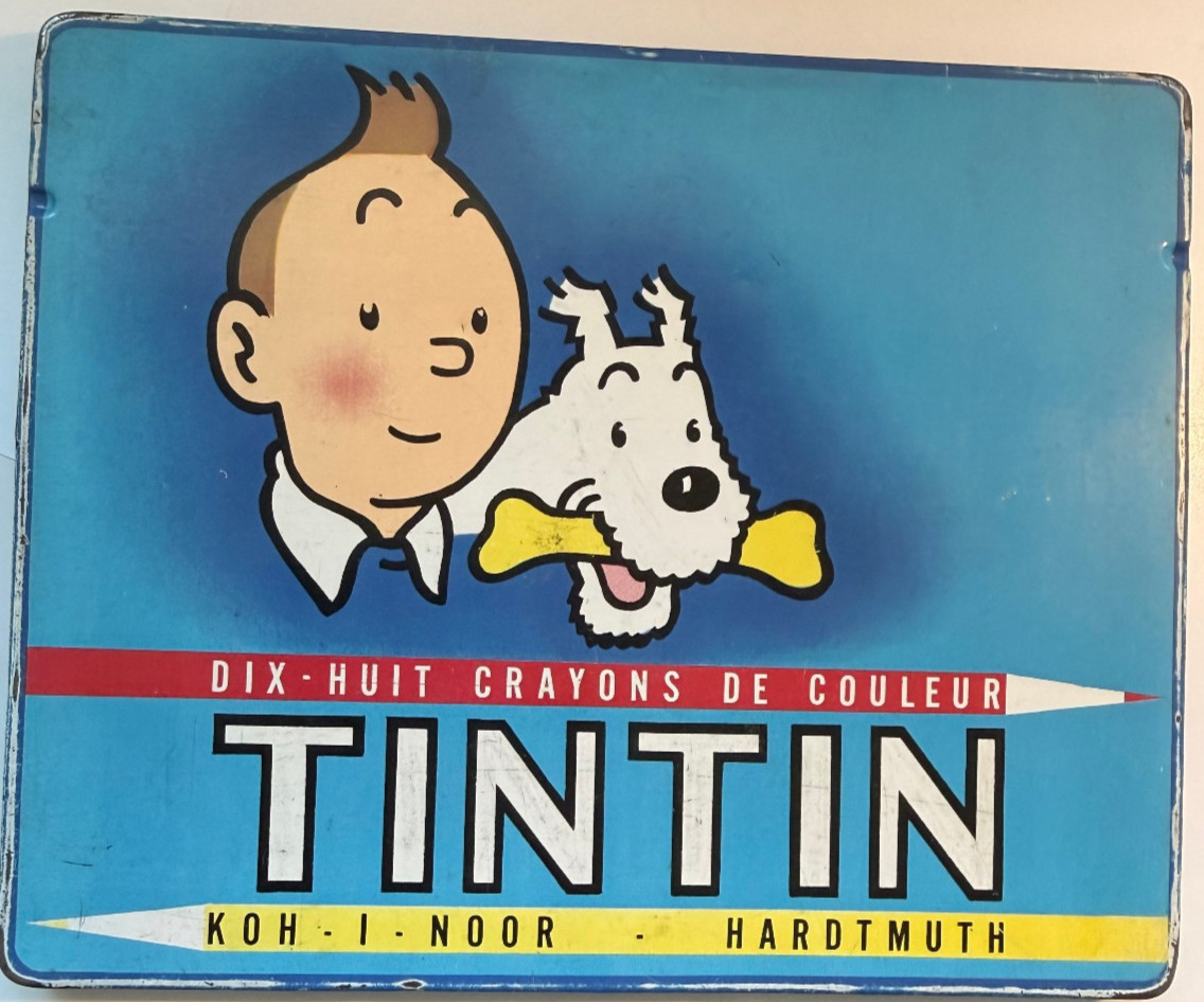 Hergé Tintin 18 pastelli da collezione Koh-I-Noor Hardtmuth scatola vuota