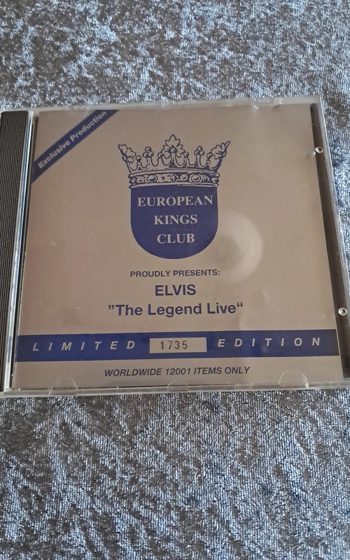Elvis - The Legend Live CD European Kings Club Limited Edition