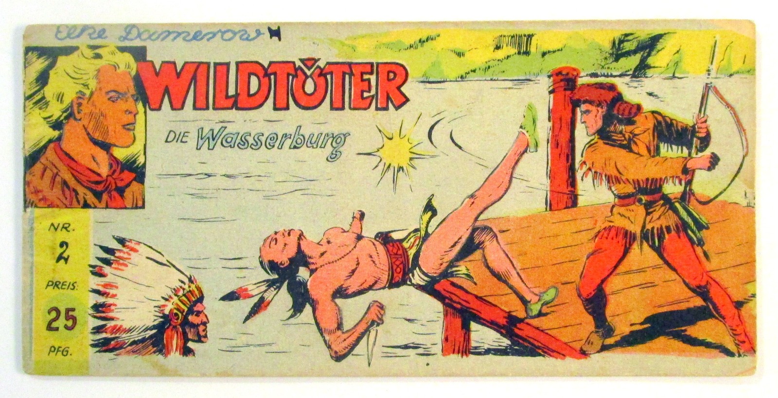 Wildtöter Piccolo n.2 Die Waterbug Originale Jupiter Editore 1955