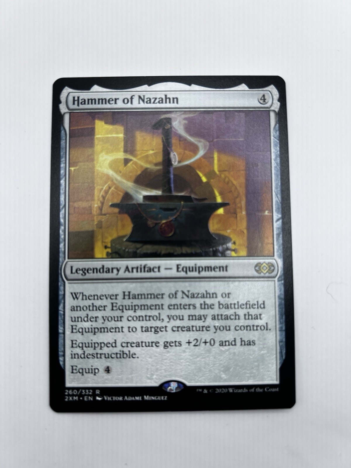 Hammer of Nazahn Inglese Doppio Maestro MTG Magic NM Carta Regolare