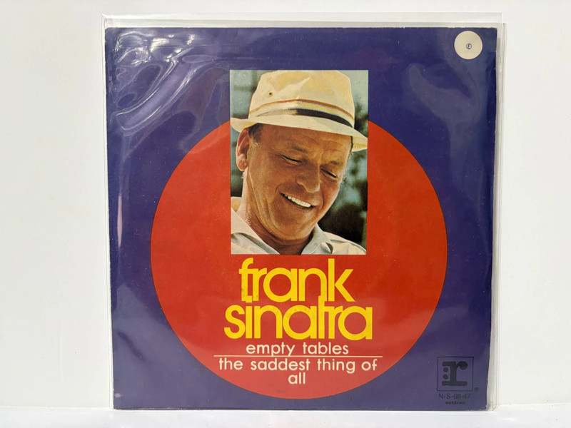Single 7" / 45T - Frank Sinatra - empty tables