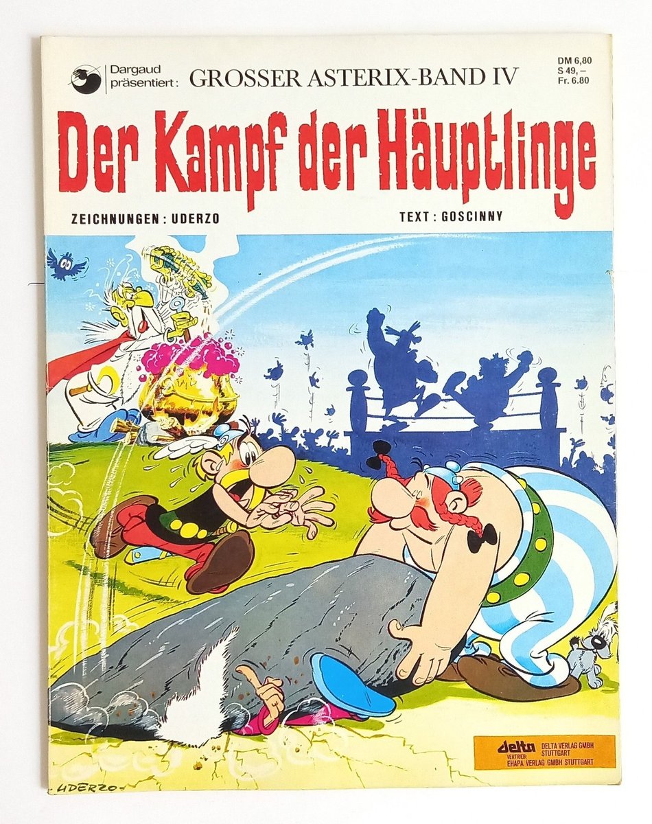 Ehapa - Grande Asterix Volume IV - La Battaglia dei Capi - Fumetto - Vintage - g