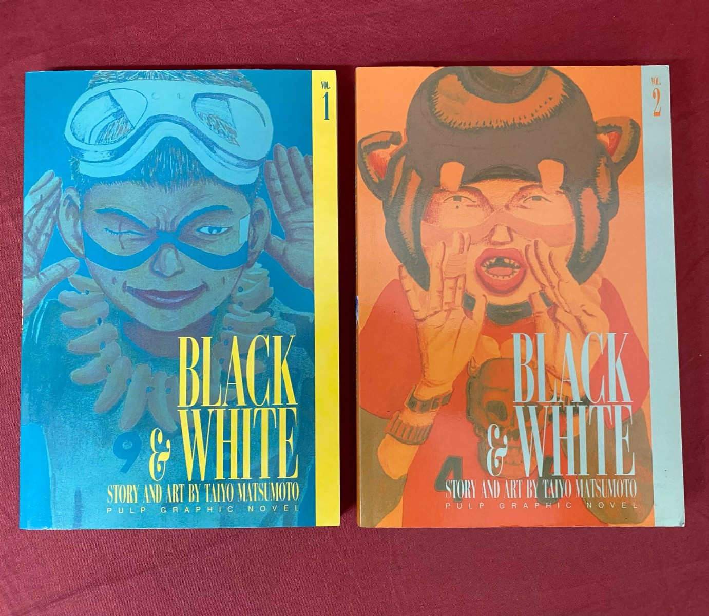 Tekkonkinkreet Black White Manga Vol 1 & 2 Taiyo Matsumoto Pulp graphic novel